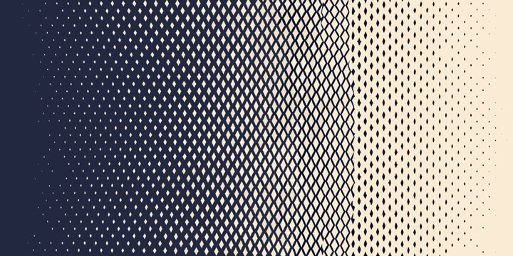 halftone to wireframe transition vector pattern diamonds