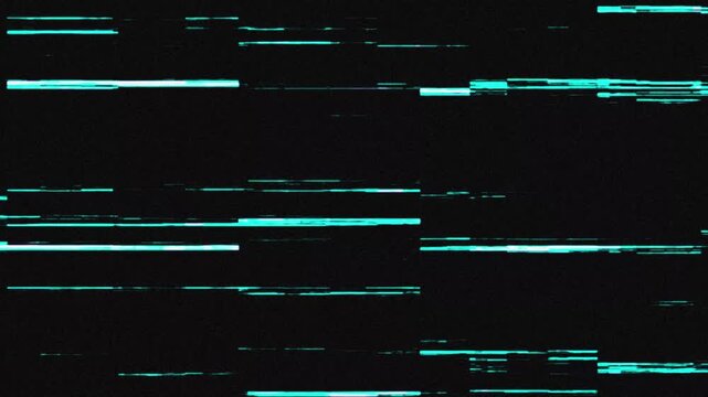 RGB Signal Interference Effect with Digital Glitch Noise
