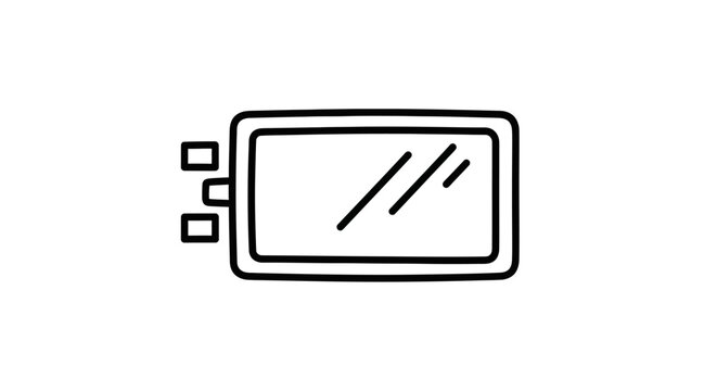 Battery icon with charge lines.
