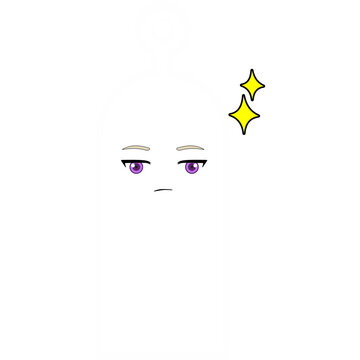GrayMill Cool Blink Unbothered Character Expression Sticker