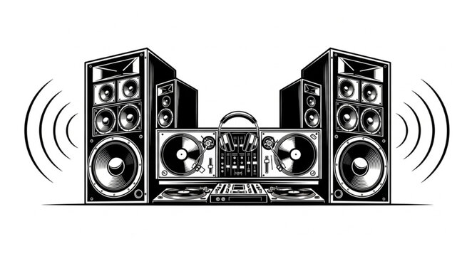 grunge music background