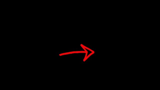 Red arrow pointing to the right on black