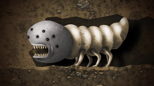 shamir worm devouring stone and bricks