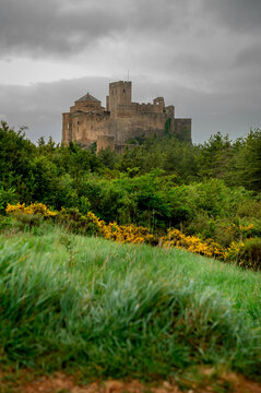 Loarre Castle on a Stormy Day in Huesca, Spain
