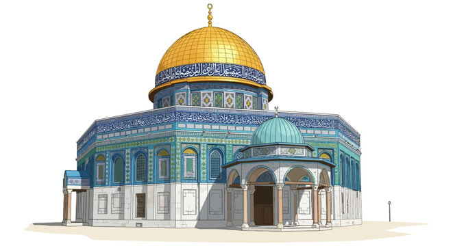 Dome of the Rock, Jerusalem, holy site, religious landmark, architecture