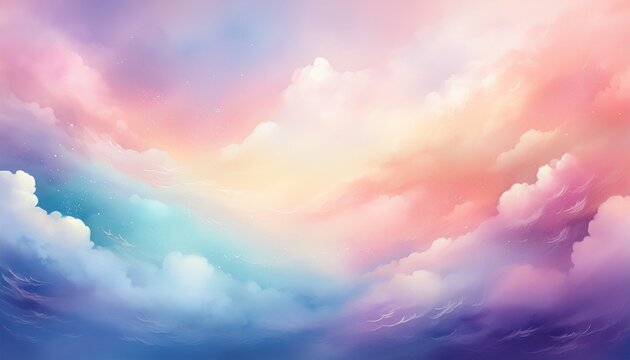 watercolor gradient pastel background clouds abstract wallpaper heaven