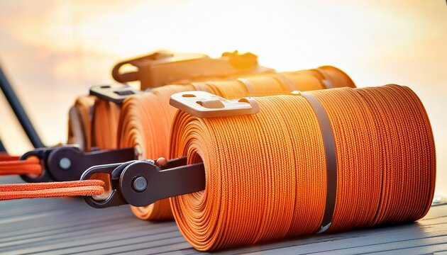 securely fastened cargo with ratchet straps