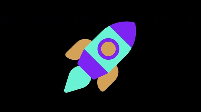 Rocket launch animation