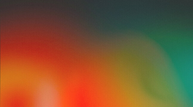 Warm moody gradient background with bold red orange and deep teal color contrast
