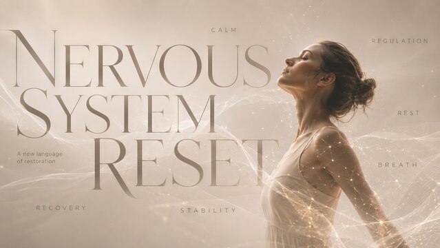 Woman finding stability and calm through breathing exercises for nervous system reset and recovery