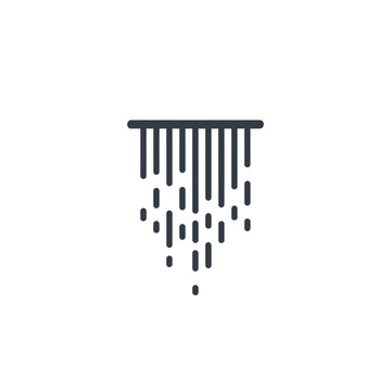 Graphic Design Falling Rain Lines.