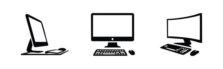 Fototapeta premium Computer Icons - Desktop and Monitor
