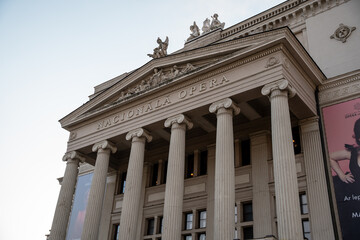 Obraz premium Latvian National Opera House Riga Landmark