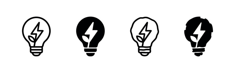Wind turbine, solar panel, and sun icon for renewable energy concepts. © liubomir118809