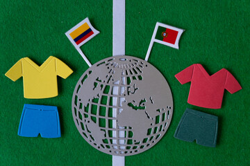 A soccer scene inspired by the 2026 World Cup © Laura