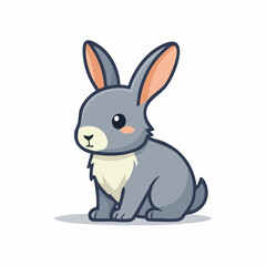 Obraz premium Cute cartoon rabbit illustration