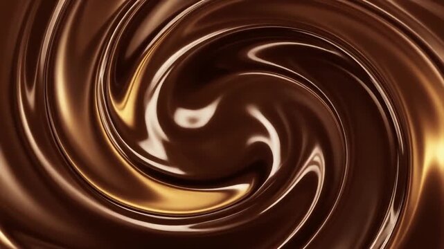 Liquid Swirl Mantle in Golden Brown Motion