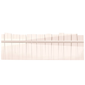 Simple White Wooden Fance Element