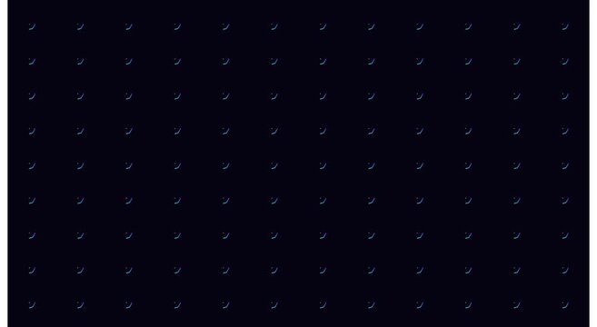 Abstract digital grid of glowing neon checkmarks animation