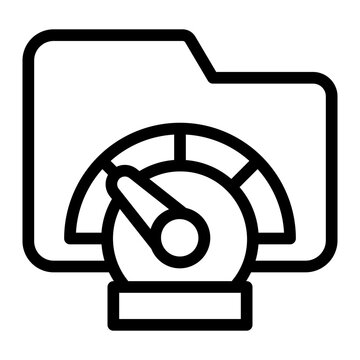 speed test Line Icon