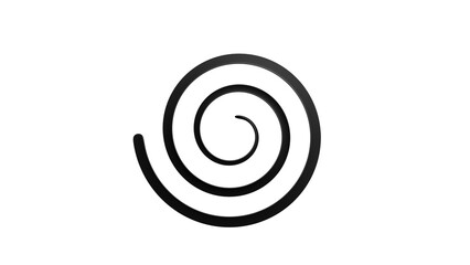 Abstract Black Spiral on Dark Background © Anh