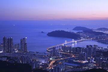 Fototapeta premium 광안대교,벡스코,제2벡스코,부산시립미술관,마린시티,센텀시티,수영만,해운대구,부산