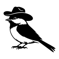 Cowboy Chickadee Illustration © KayBee