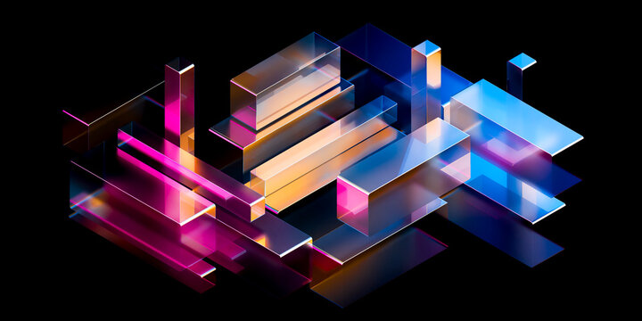 3D luminous panel composition