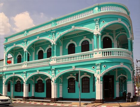 Sino Portuguese architecture in Phuket Town, Thailand