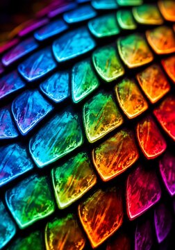 Colorful scales texture