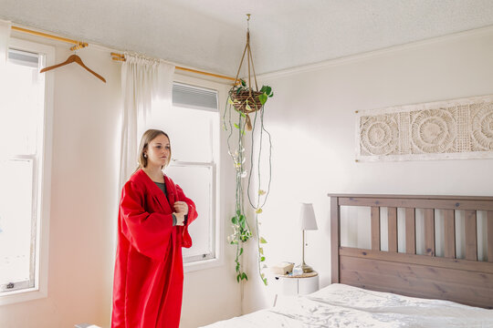 Graduation Robe Red Dressing