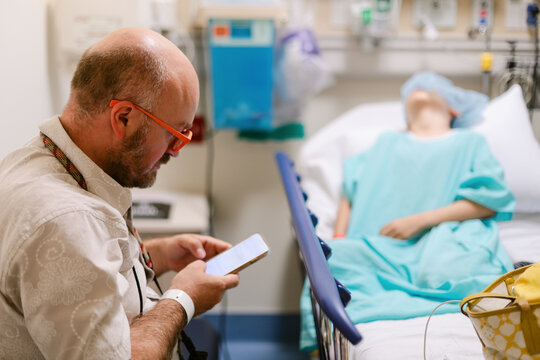 Father Hospital Post Surgery 