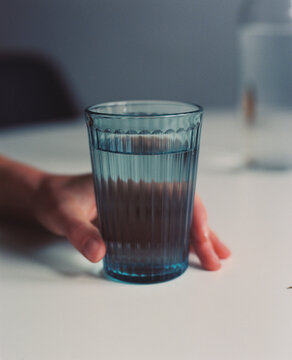 Glass of water in hand 