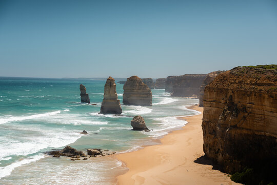 Twelve Apostles rising from the ocean