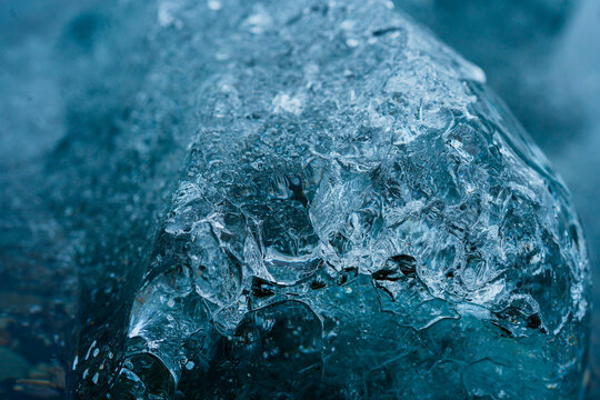 Close up of an iceberg in Glacier lagoon in Iceland 