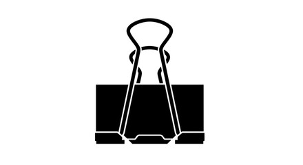 Naklejka premium Large Metal Office Binder Clip.