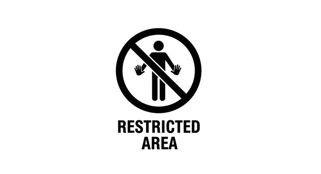 No Entry Sign Restricted Area Symbol.