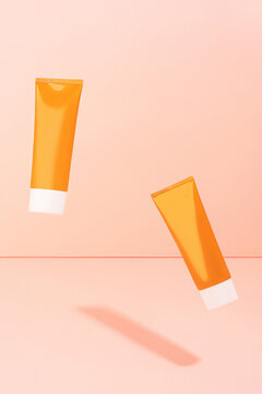 Orange Skincare Tube Duo