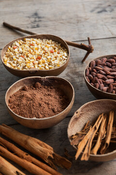Artful Arrangement of Ingredients and Spices