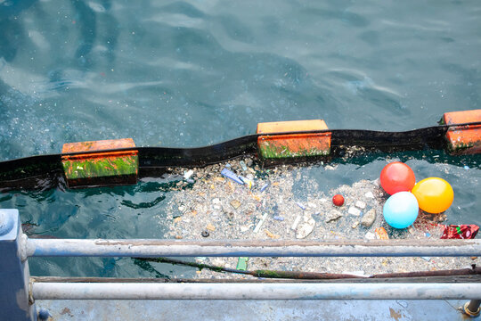 Plastic Waste, Balloons and Sea Surface Pollution