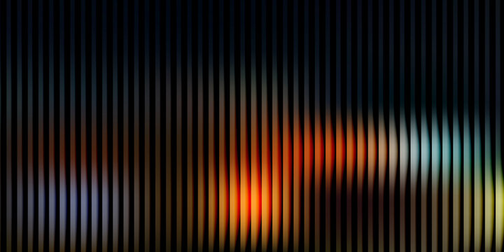 Colorful sound equalizer bars with bright glowing lights