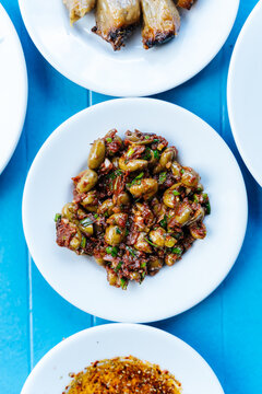 Marinated Green Olive Salad