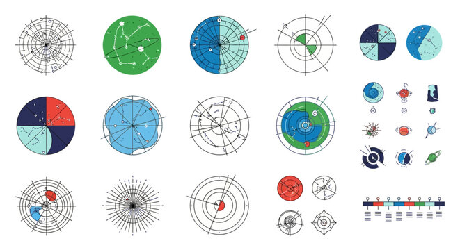 Abstract Circular Graphs and Data Visualization Elements