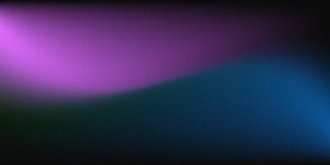 Abstract Gradient Background with Purple and Blue Light Streaks and Grainy Texture © Irtza