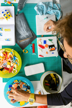 Colorful Artist Project in Progress 