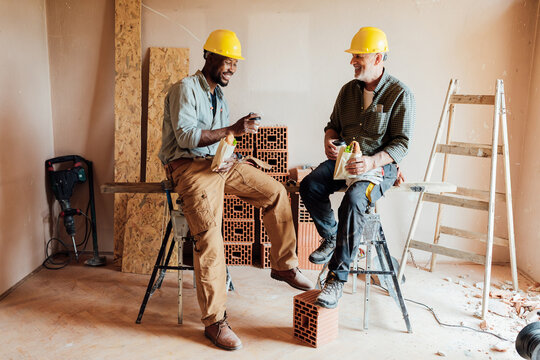 Construction Workers Break