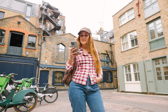 Woman Checks Phone 