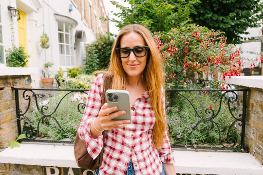 Woman Using Smartphone