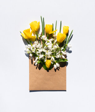 Floral letter of early spring