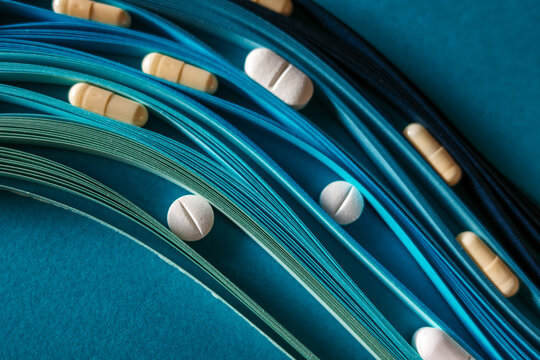 Abstract pills, medicine concept